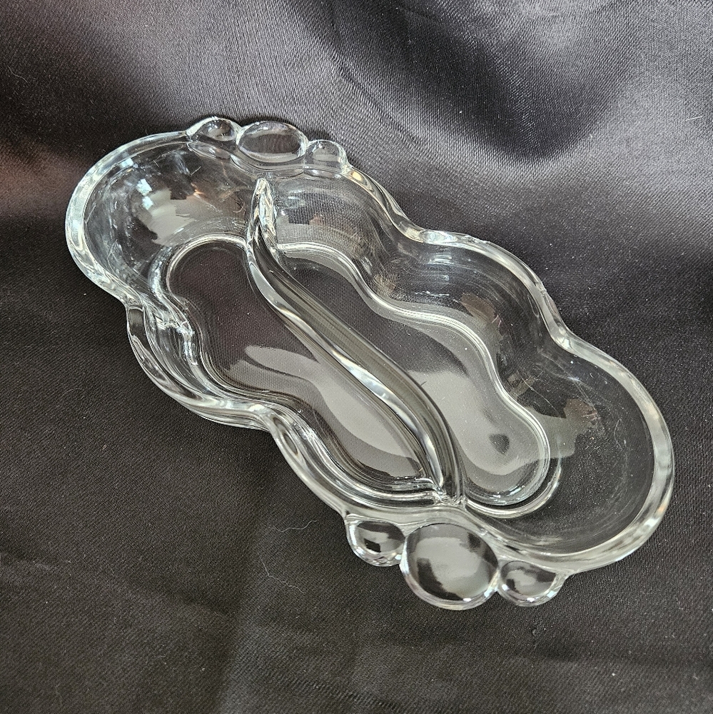 Vintage Duncan Miller 1940s Canterbury Divided Relish Serving Dish